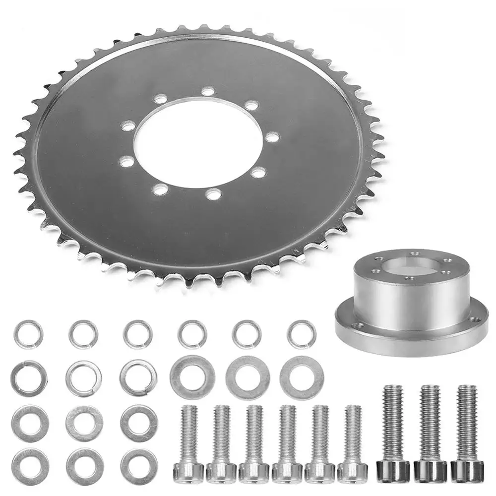 Rear Hub Adapter Sprocket 44T for Gas Motorized Bicycle Wheel 2 Stroke Engine Kit