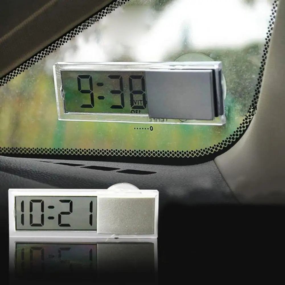 50%  Dropshipping!!Car Digital Clock Mounted Sucker LCD Digital Display Dashboard Windshield Clock