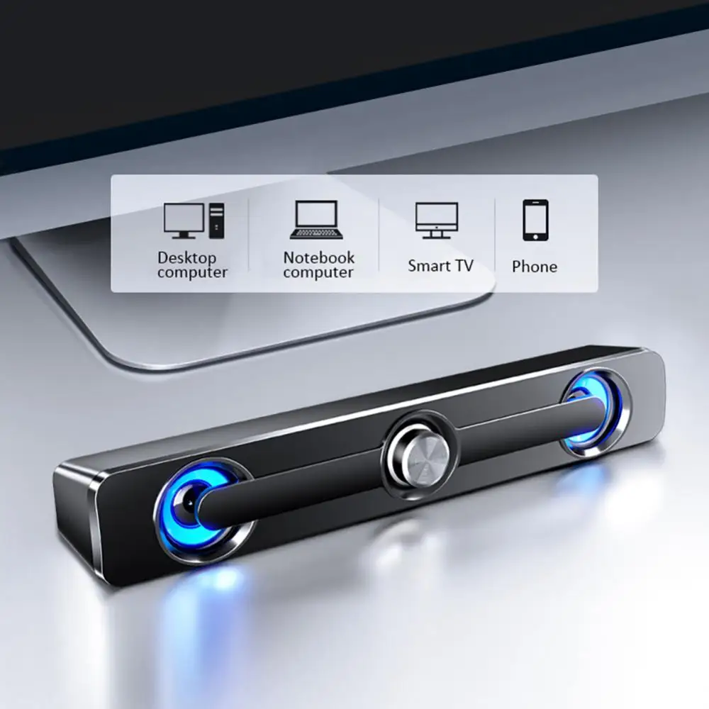 Bluelans Mini Usb Có Dây Âm Thanh Nổi Mạnh Mẽ Laptop Máy Tính Bảng Loa Bluetooth Loa Máy Tính Âm Thanh Để Bàn Nhà Loa Nhỏ
