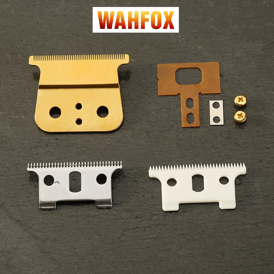 WAHFOX Replacement Blade Set 32 Teeth Professional Hair Trimmer for Andis GTO,GO,SL,SLS,LS,LS2 Clipper