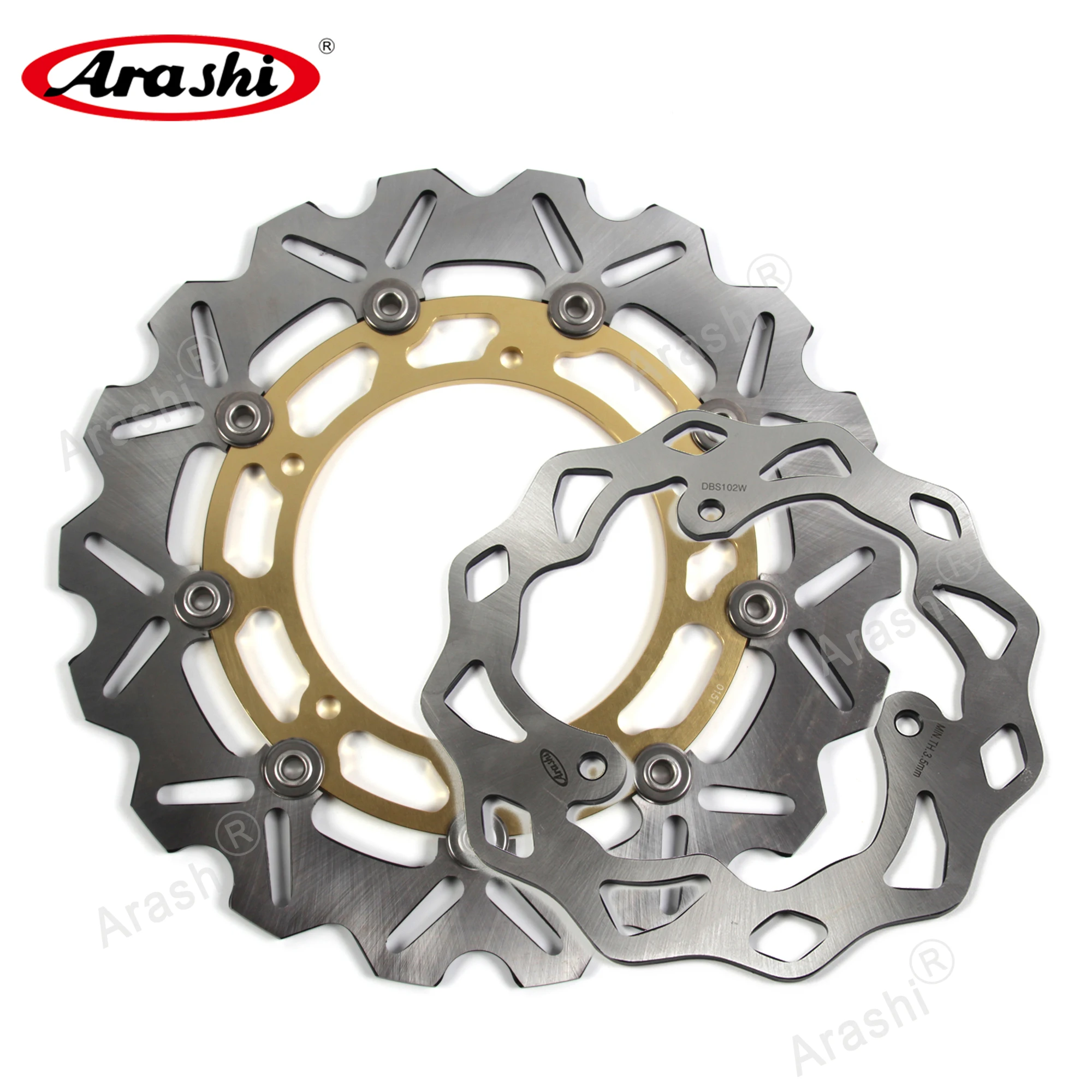 

Arashi MT03 ABS 2016 - 2023 CNC Floating Front Rear Brake Disc Rotor Disk For YAMAHA MT 03 320 2016 2017 2018 2019 2020 2021