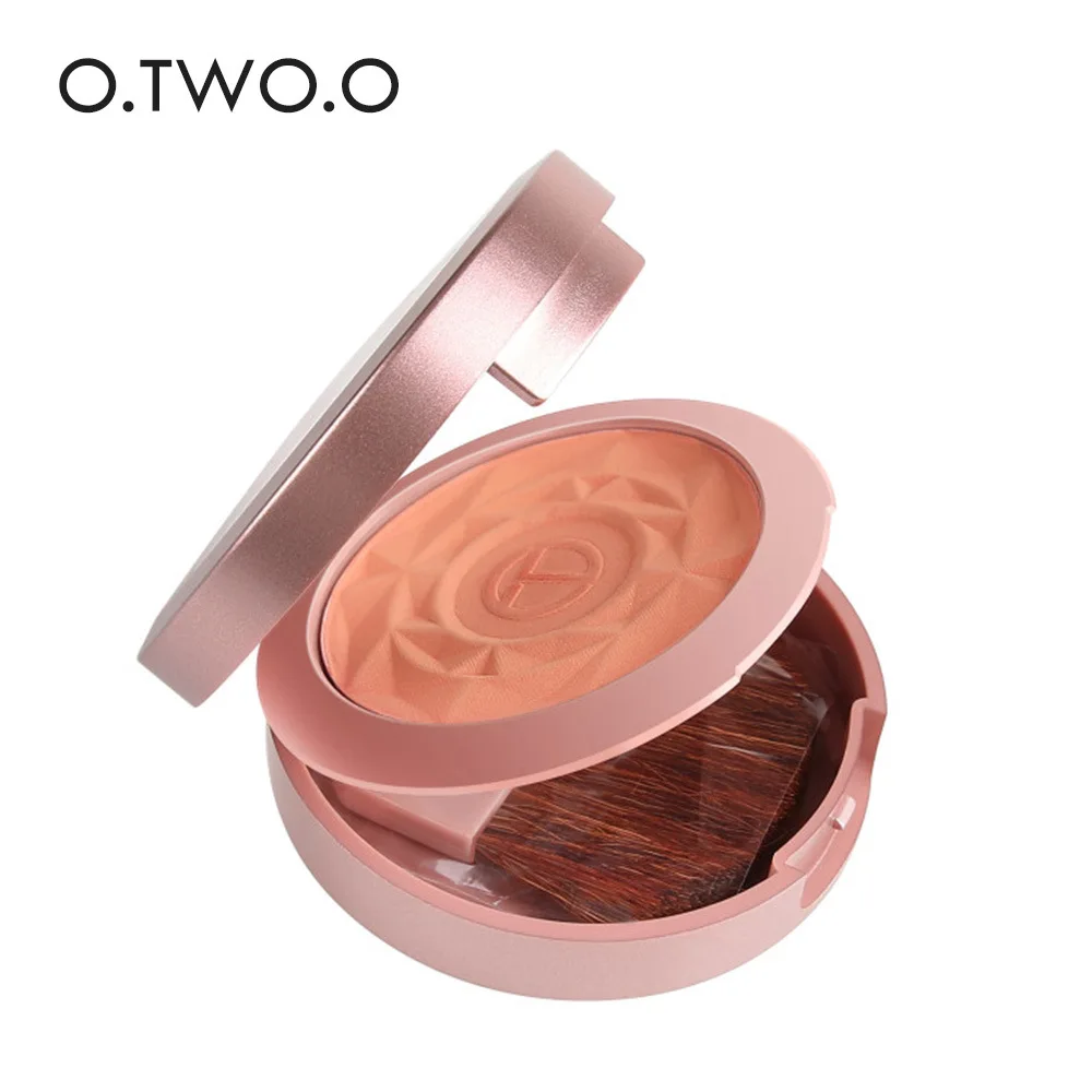 O.TWO.O Monochrome Blush Nude Makeup Baked Powder Modified Brighten Flesh Color Long-lasting Rouge 6 Color Selectable 9120