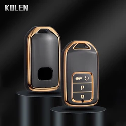 TPU Car Remote Key Case Cover Shell For For Honda CRV CR-V Fit Civic Accord HR-V HRV City Odyssey XR-V Protector Holder Keyless