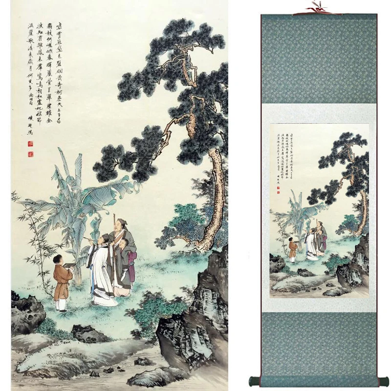 

landscape painting Home Office Decoration Chinese scroll painting landscape art painting Winter art painting TXTX2018010312