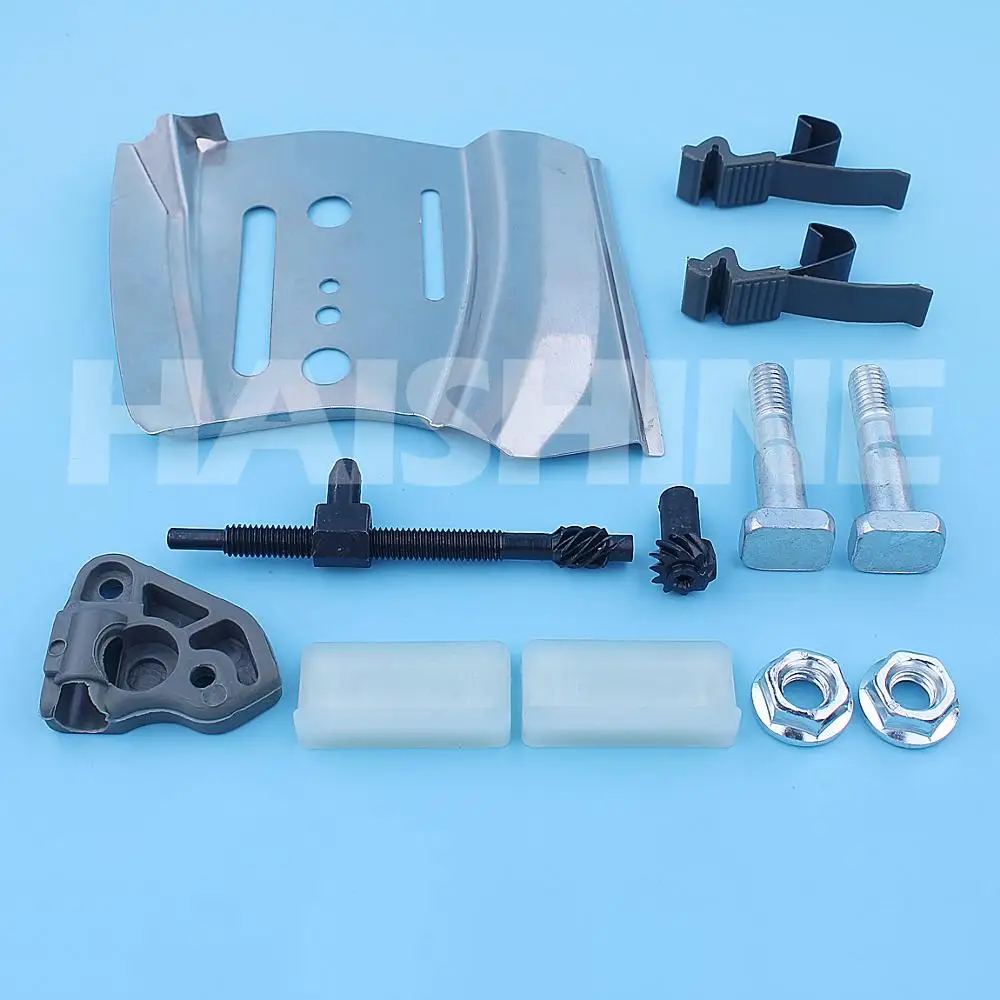 Catena di Bar Piastra di Regolazione Tenditore Noci Borchie A Vite Kit Per Husqvarna 362 365 372 372XP 371XP 385XP 390 390XP Motosega parti