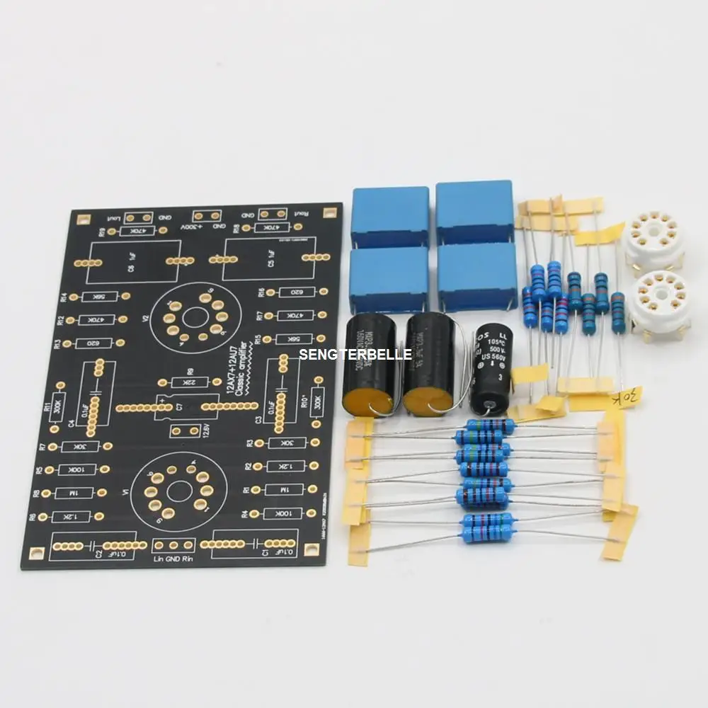 HiFi 12AX7 + 12AU7 Плата лампового предусилителя M7 Комплект стерео предусилителя на схеме Marantz 7