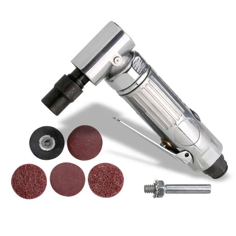 

1/4 Inch Pneumatic Tools Right Angle Pneumatic Engraving Machine Polisher Air Mill Grinder for Metal Processing 20000 rpm