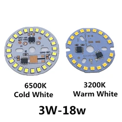 Panneau de lumière en Aluminium avec circuit intégré, 3W 5W 7W 9W 12W 15W Ac 220V