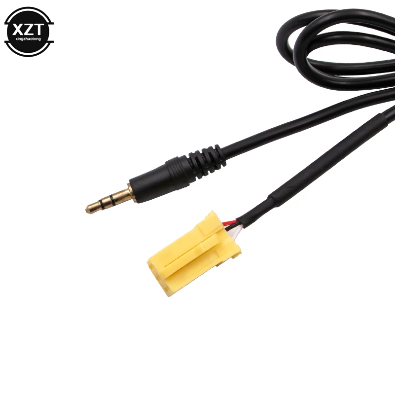 مشغل صوت ستيريو للسيارة مفتاحين راديو ، محول كابل رصاص لمدخل السيارة Aux ، مع Fiat Grande punde ، Al-fa #4