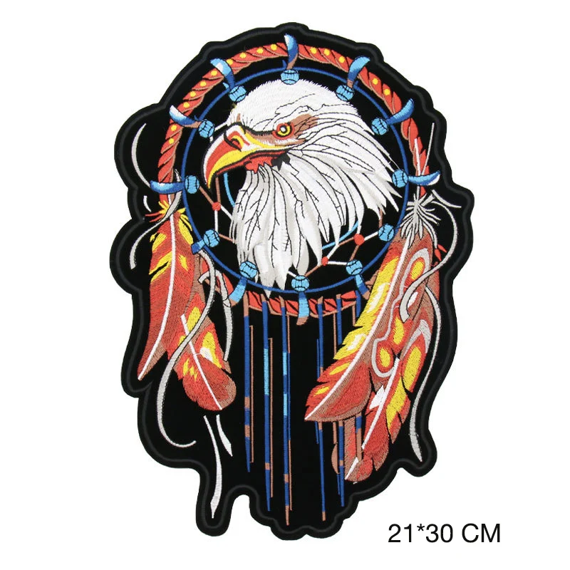 Toppe ricamate per vestiti Iron on Born To Be Free Applique Stripe Sticker Cool Eagle Paw Live To Ride patch for Men