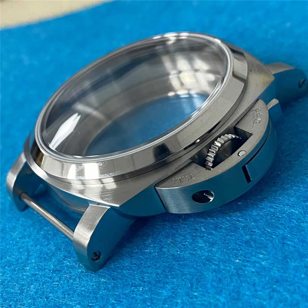 44mm Watch Case for ETA 6497/6498 316 Stainless Steel Shell Cover for ST3600/ST3620 series Manual Winding Mechanical Movement