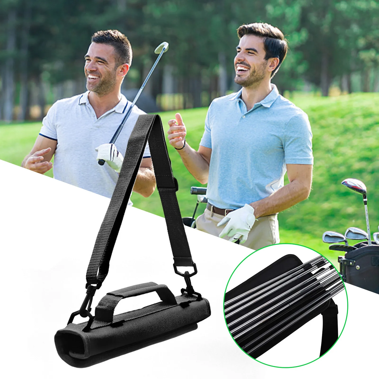 Golf club bag mini Portable Golf Club Bag  Storage Travel Pouch Simple Foldable Mini Half Set Golf Gun Bag