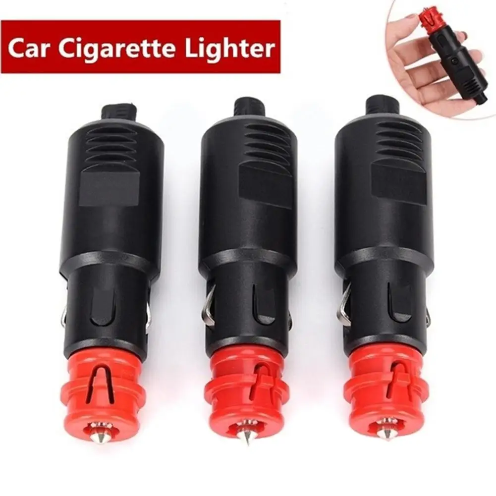 1/2/3Pcs Car Auto Lighter Male Plug Socket Adaptor Power Connection Car Accessories