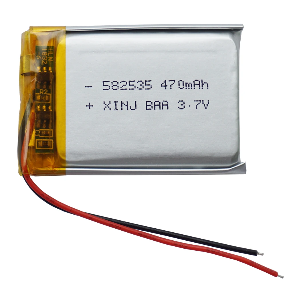 3,7 V 470 mAh 1,74 Wh oplaadbare polymeer Li-lithiumbatterij Lipo-cellen 582535   Voor GPS MP4 LED-muziekspeler DVC Camera DashCam