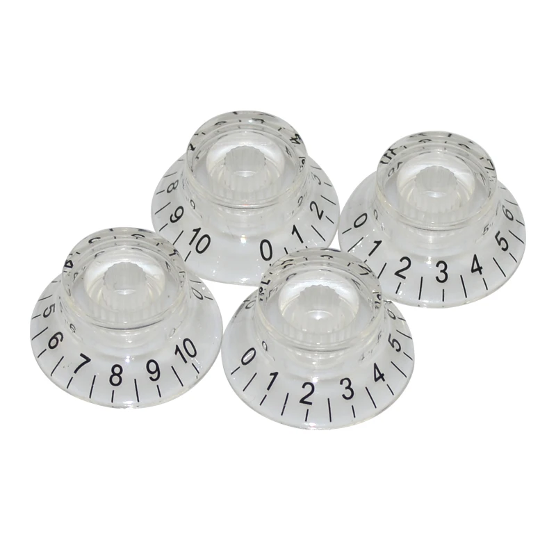 4pcs LP Electric Guitar Volume Tone Knob Top Hat Straight Guitar Speed Control Knob Plastic Guitar Accessories