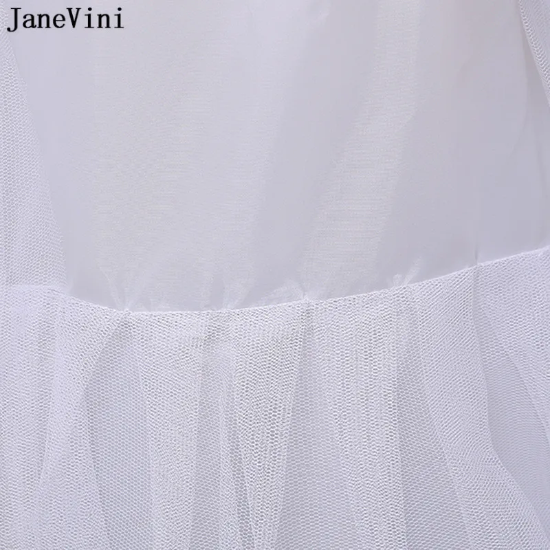 Janevini inchado 2 aros 3 camadas de tule duro nupcial saias uma linha vestido de baile vestido de casamento feminino deslizamento crinoline underskirt