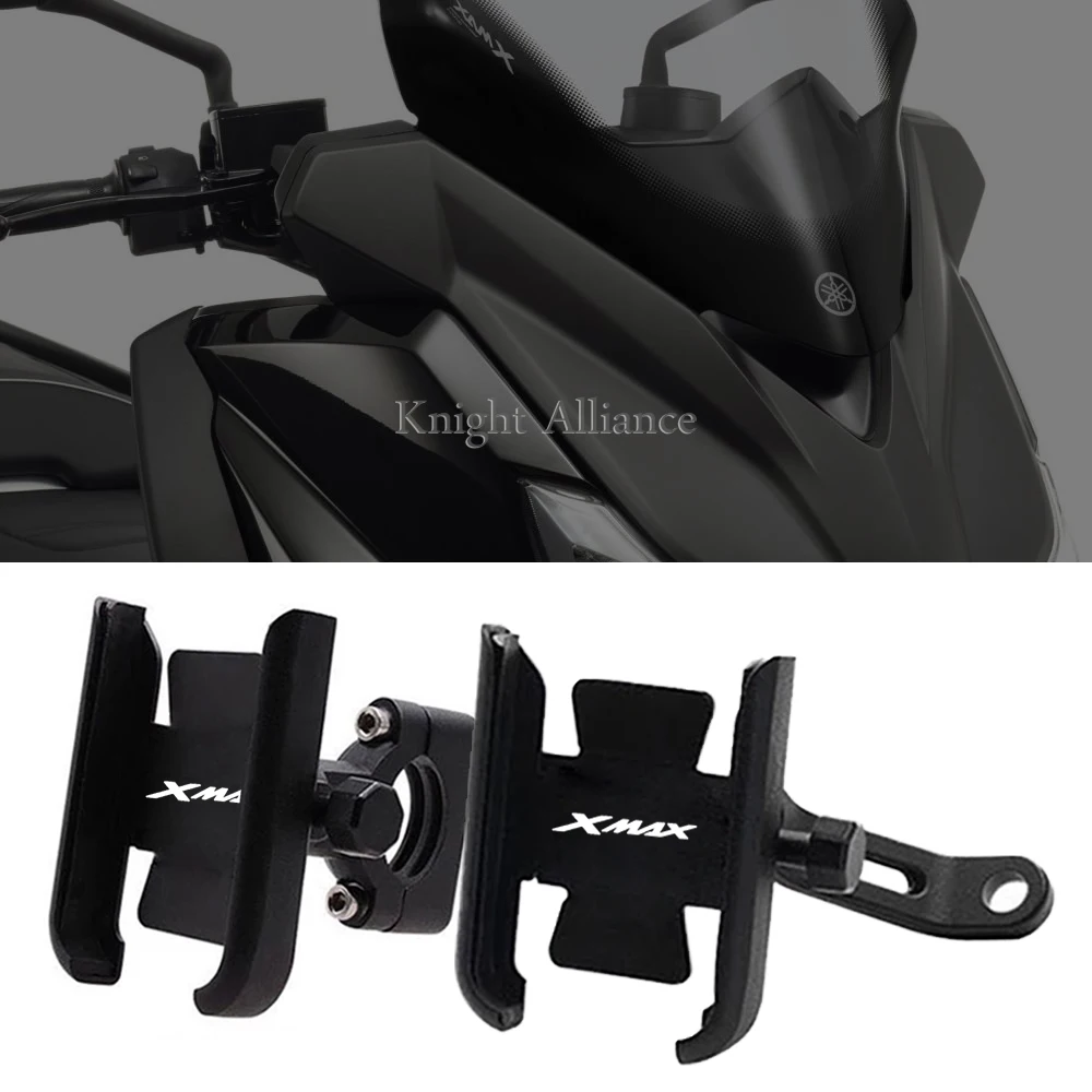 Support de téléphone portable sur guidon, accessoires de moto pour YAMAHA XMAX300 XMAX400 XMAX X-MAX 125 250 300 400