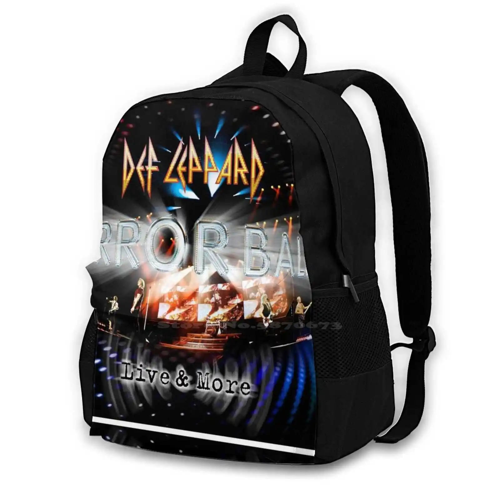 Mirror Ball Hot Sale Schoolbag Backpack Fashion Bags Album Metal Heavy Good Def For Men Or Women Tour