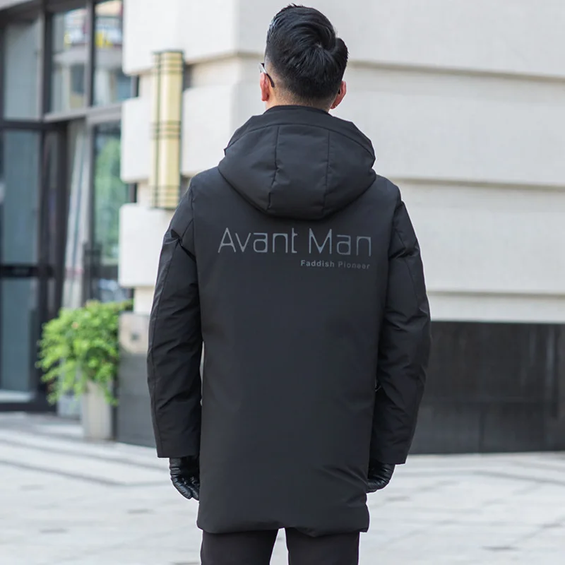 

2020 New White Duck Down Jacket Winter Coat Men Korean Puffer Jacket Men Down Coat Hooded Warm Parka Abrigo 19609 YY1458