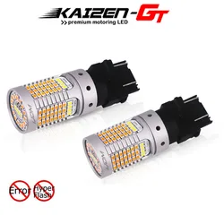 Error Free No Hyper Flash Dual Color Switchback White/Amber 3157 12V 3155 T25 LED Bulbs For Daytime Running/Turn Signal Lights