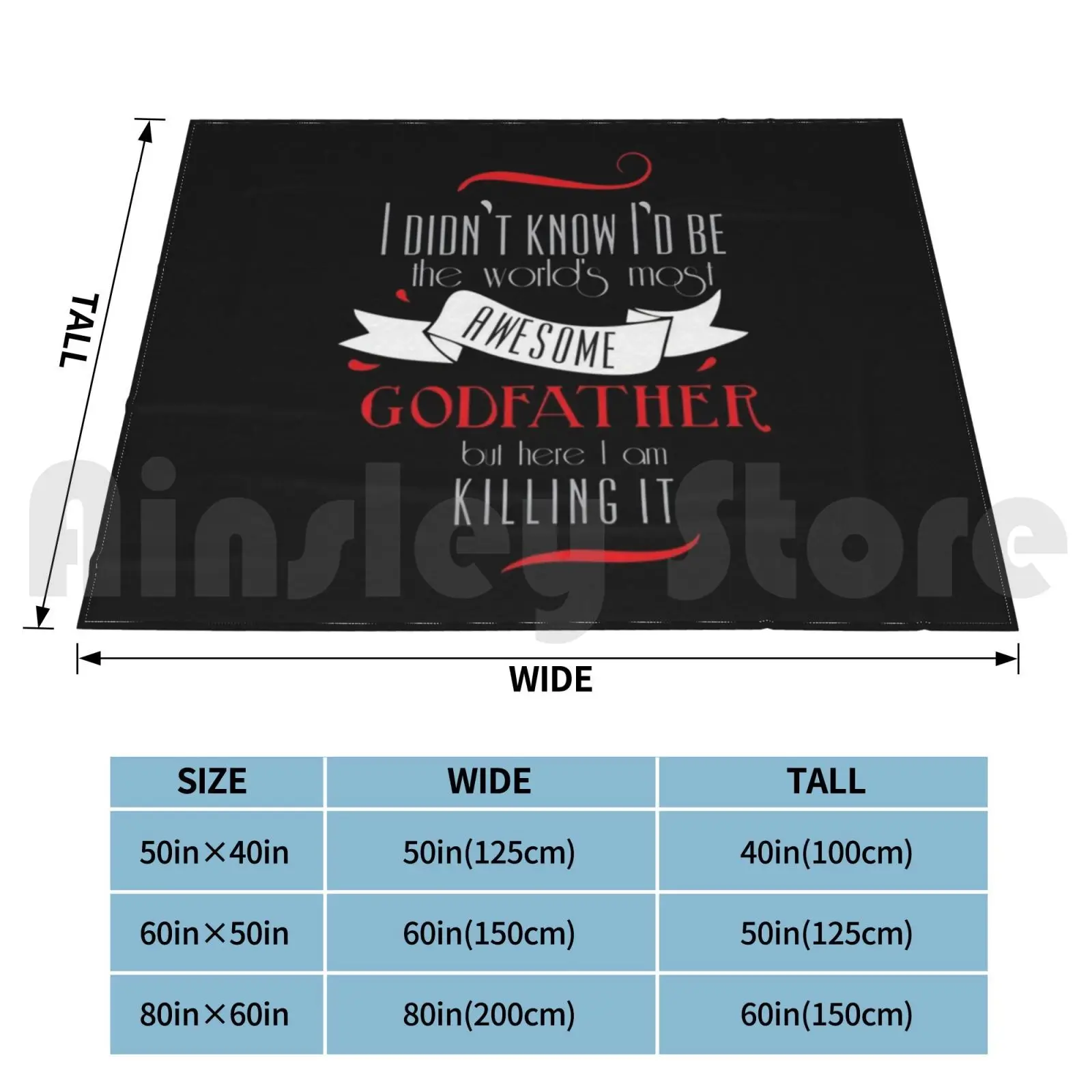 Best Godfather Image God Father Godparent Blanket For Sofa Bed Travel God Father Godparent Godfather Uncle God