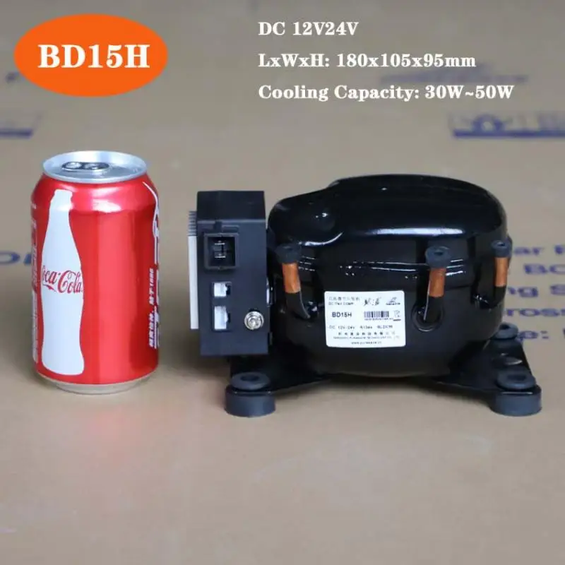 Direct Current DC12V24V Refrigeration Compressor Is Used for 500L Internal Solar Freezer Car Refrigerator