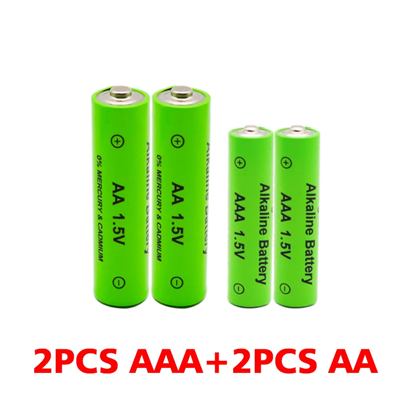 AAA + AA akumulator AA 1.5V 3000mah - 1.5V AAA 2100mAh alkaliczna latarka na baterie zabawka zegarek odtwarzacz MP3, bezpłatna dostawa