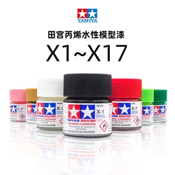 La pittura acrilica di colore di Tamiya 10ml (Mini) 81501-81517 bottiglie X-1 ai colori/lucentezza X-17