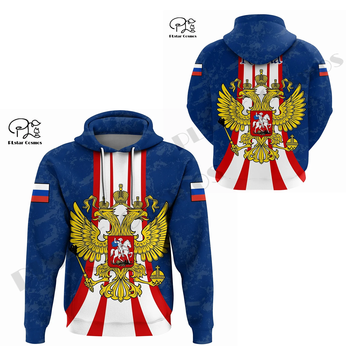 PLstar Cosmos 3DPrint Newest Russia Flag Unique Gothic Men/Women Premium Hrajuku Casual Streetwear Hoodies/Zip/Sweatshirt Style1