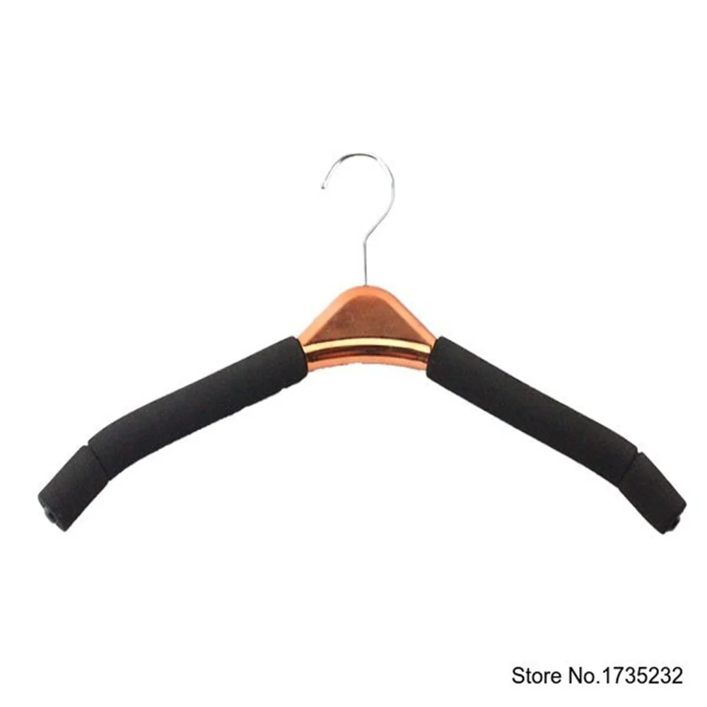 

Rose Gold Coat Hanger Collodion Cotton Non-slip Traceless Overstriking Clothes Hanger Adult Women Black Jacket Coat Racks