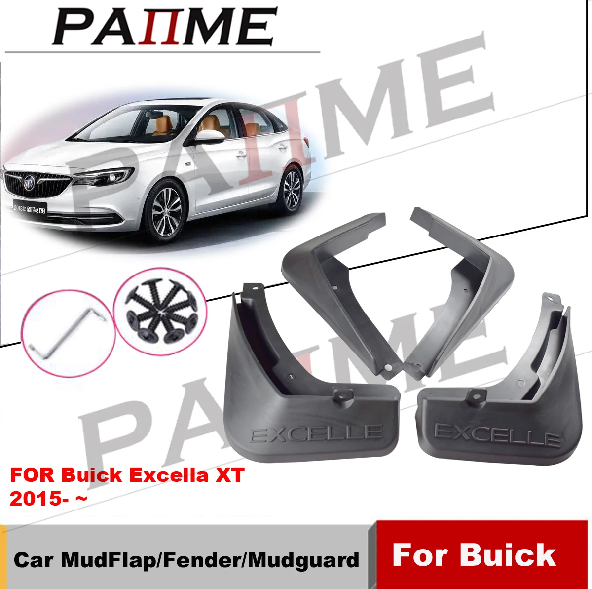 

4 PCS Car Mud Flaps Fits For BUICK EXCELLE XT 2015-2021 Mudguard Splash Guards Fender Mudflaps Auto Accessories YC102087