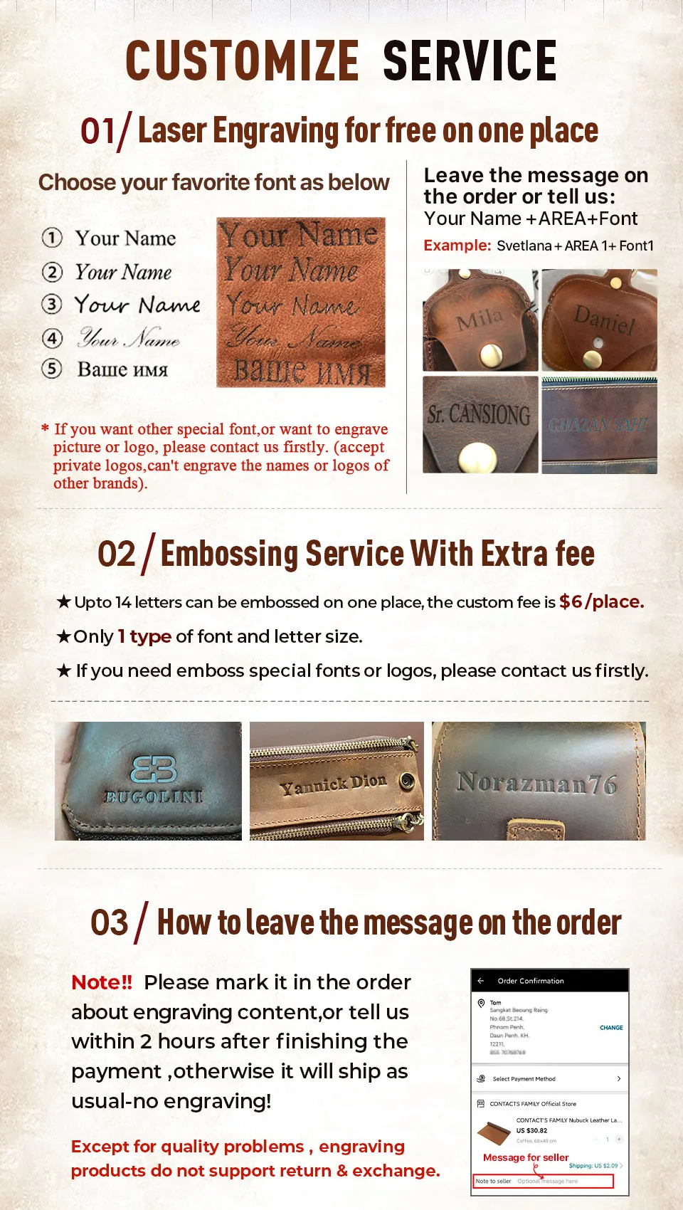 CONTACT'S FAMILIE Retro Leder Krawatte Organizer Box für Männer Krawatte Manschette Links Halter Reise Fall Lagerung Display Mäppchen Handgemachte – Detail 1