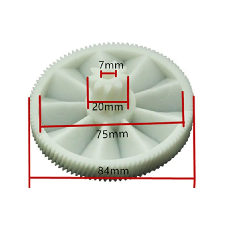 1 Piece Meat Grinder Parts Plastic Gear 7000898 fit Braun Power Plus G1500 G1300, G1100, G3000,KGZ4, KGZ3