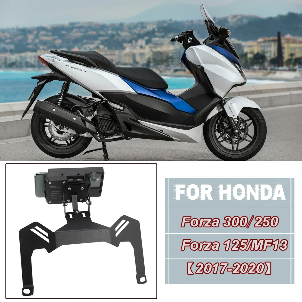 

Motorcycle Accessories Phone Holder Stand Holder GPS Navigator Plate Bracket For Honda Forza 300 250 Forza 125 MF13 2017-2020