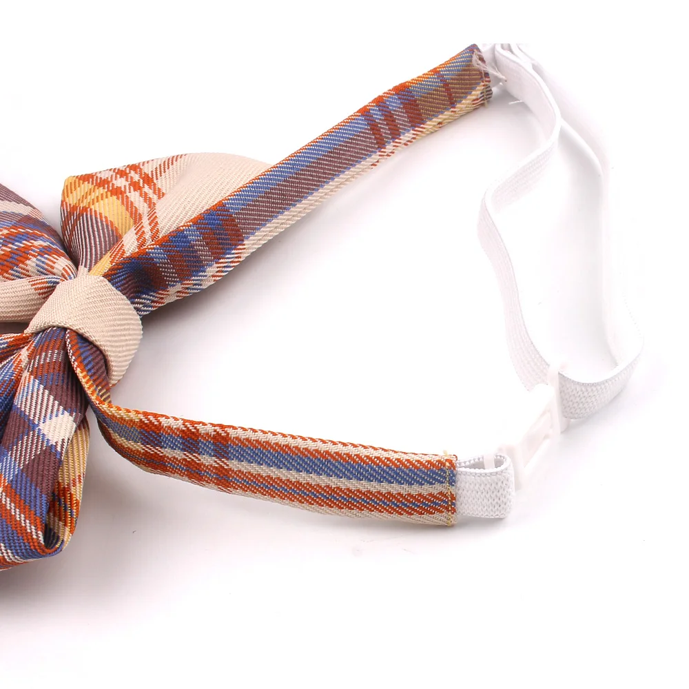 Feminine Plaid Bowtie Casual Bow tie For Women Uniform Collar Butterf Bowknot Adult Check Bow Ties Cravats Girls Bowties