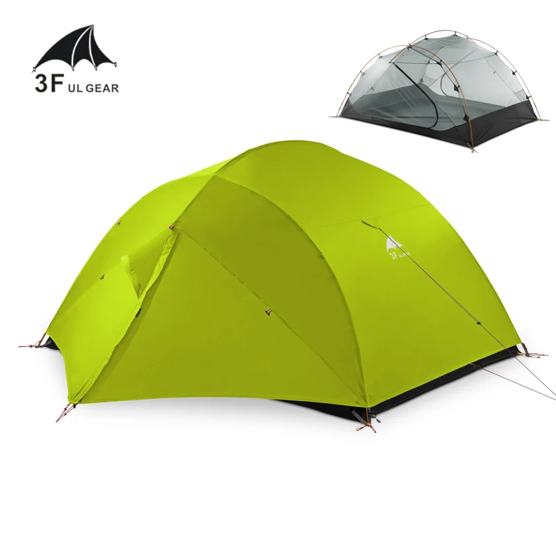 

3F UL GEAR QingKong3 15D Ultralight Camping Tent Portable 3 Persons Tent Double Layer 4 Seasons Outdoor Climbing Waterproof Tent