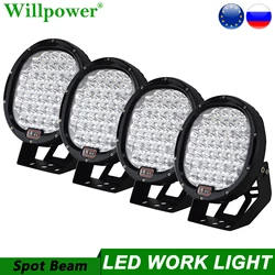 Offroad Car Bumper 9 inch 225W Headlight Spotlight For Jeep JK Chevy 4RUNNER SUV 4WD 4X4 Truck Pickup LED Work Light Fog Lamps