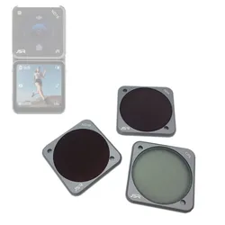 Glass CPL + ND8 + ND16 Neutral Density PL Lens Filter Protector Guard Cap Kit for DJI Action 2 Camera Action2