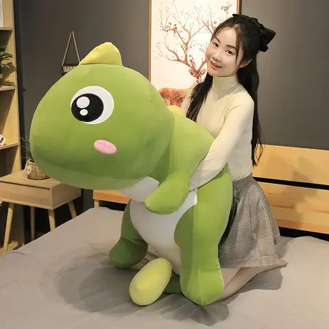 60CM Long Dinosaur Plush Toys Lovely Soft Anime Animal Dinosaur Stuffed Kawaii Room Decor Doll Pillow Toy For Kids Girl Gifts