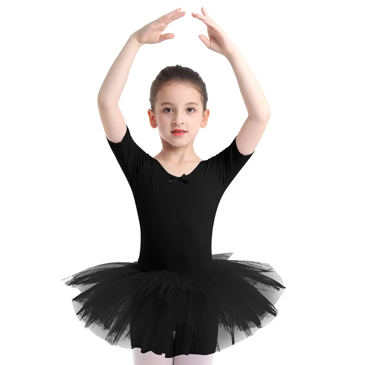 

Girls Ballet Tutu Dress Kids Gymnastics Ballerina Tulle Skirted Leotard Black Swan Lake Ballet Performance Costume Tutu Hot Sale
