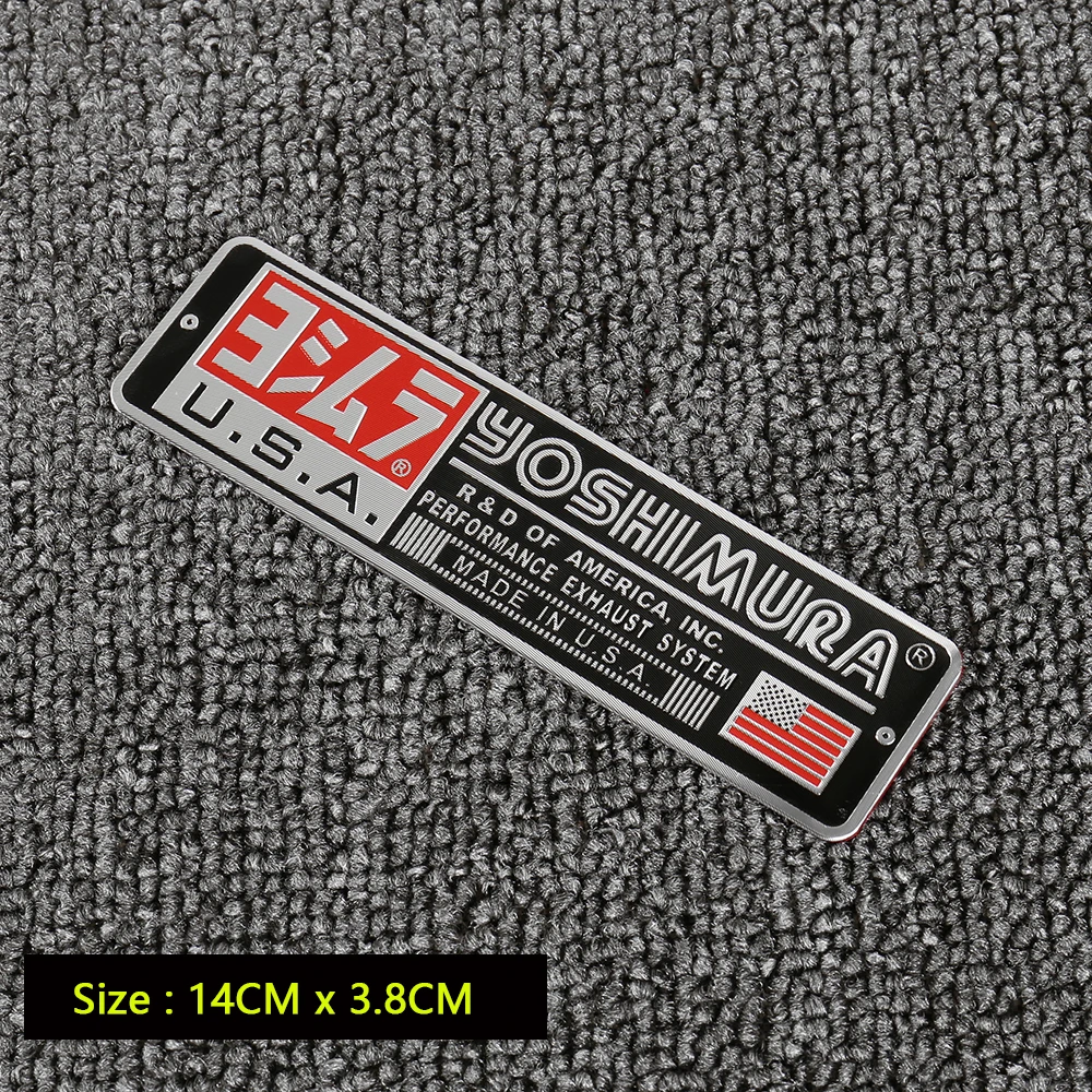 Calcomanía de aluminio para tubos de escape de motocicleta, calcomanía de Escorpio de personalidad fresca para Yoshimura, EE. UU., Japón, 2 uds./lote