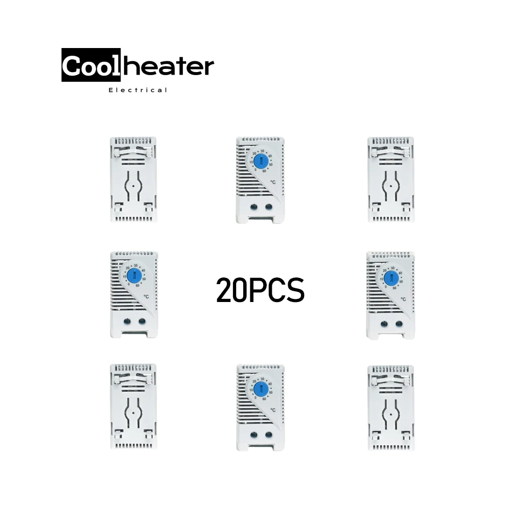 Cabinet Mini Thermostat KTS011 NO Bimetal Compact Mechanical Temperature Controller