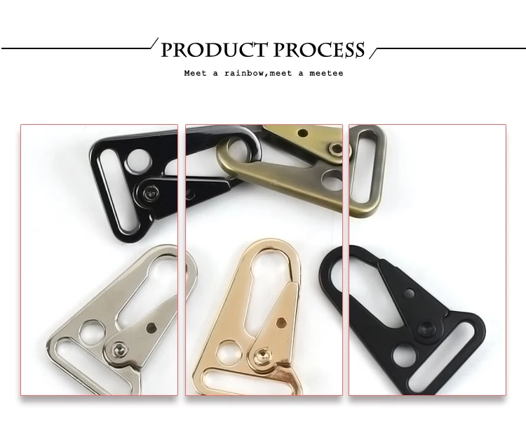2/4/10Pcs 20/25/32/38mm Metal Strap Buckles Bag Trigger Snap Hook Webbing Chain Clasp Dog Collar Buckle DIY Hardware Accessories
