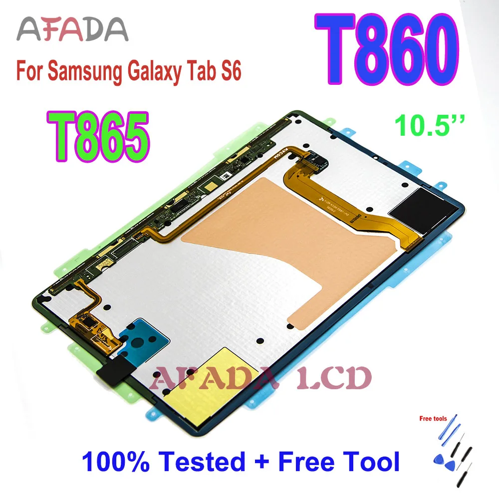 

10.5" LCD For Samsung Galaxy Tab S6 T860 T865 2019 LCD Display Touch Screen Digitizer Glass Panel Assembly Replacement