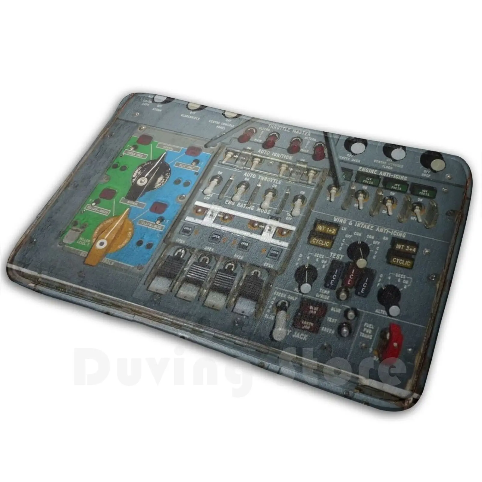 Overhead Panel Cockpit Carpet Mat Rug Cushion Soft Supersonic Aviation Travel Airplane Jet Plane Flight Paris Air France