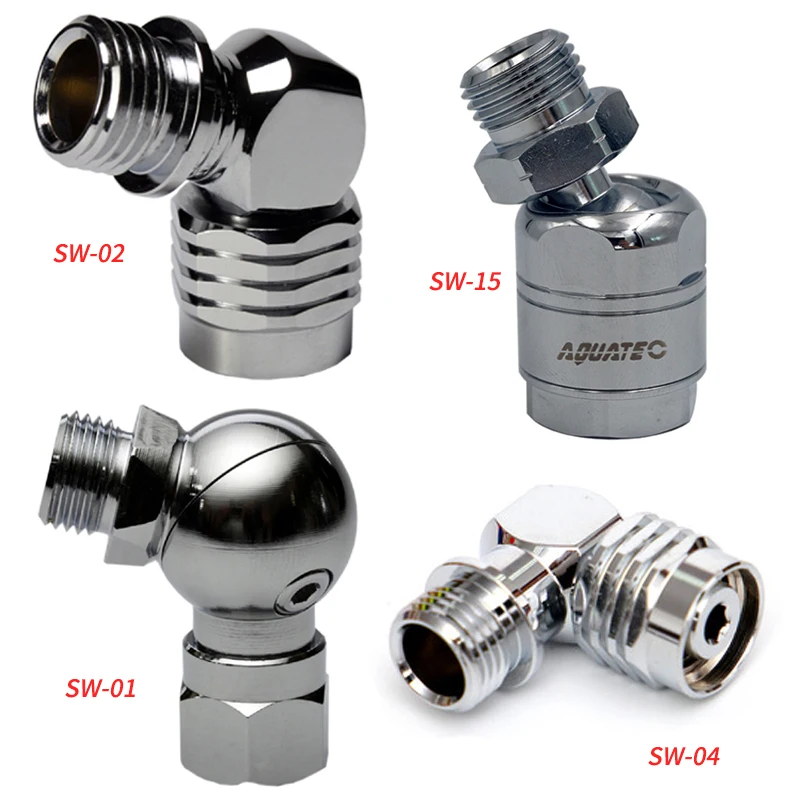 AQUATEC Scuba Diving Drehverbinder Taucherregler Drehverbinder Schlauchadapter Graddrehbarer Adapter für Regler