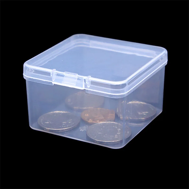 6cm Square PP plastic box hardware tool sample storage box QTY 1PCS