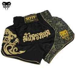 Guantoni da Boxe uomo Pantaloni Stampa MMA Shorts kickboxing Lotta Grappling Breve Tiger Muay Thai boxe shorts abbigliamento sanda a buon mercato mma