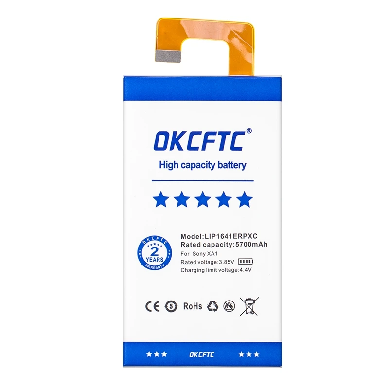 OKCFTC LIP1641ERPXC 5700mAh Battery for Sony Xperia XA1 Ultra XA1U C7 G3226 G3221 G3212 G3223 Batteries