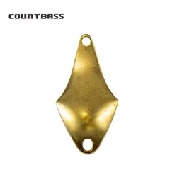 COUNTBASS 50pcs Brass Salmon Fishing Spoon Blanks 2g ( 5/64oz) Trout Area Spinning , Bass Pike Baits Unpainted Angler's Lures